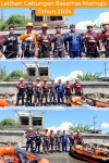 Hari Kedua Patihan Gabungan Pencarian dan Pertolongan terhadap Kecelakaan Kapal, BPBD Sulbar Aktif Ikuti Praktek Lapangan