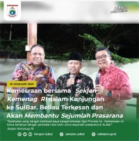 Kunker Srkjrn Kementerian Agama RI Membawa Angin Segat Untuk Sulbar