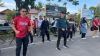 Kepala BPKPD Sulbar Bersama Jajarannya Meriahkan Senam Sehat dalam CFD di Jalan Arteri Mamuju