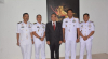 Sertijab Danlanal Mamuju, dari Pejabat Lama, Letkol Siangka kepada Pejabat Baru, Letkol Fahrul di Gedung Sultan Hasanuddin Mako Lantamal VI Makassar,
