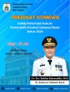Pemprov Sulbar Raih Predikat &quot;ISTIMEWA&quot; Penilaian IRH 2024 oleh Kementerian Hukum RI