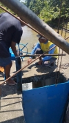 UPTD PSDA Perbaiki Pintu Penguras Bendung di Daerah Irigasi Tobadak